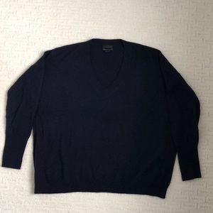 J. Crew 100% Italian Cashmere Navy Blue Sweater